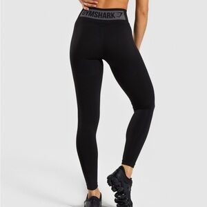 Gymshark Flex High Waisted Leggings - Black/ Charcoal